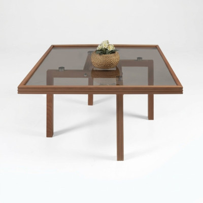Luxus Wohnzimmer Couchtisch Glastisch Designer Einrichtung Beistelltisch