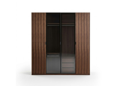 Modern Kleiderschrank Schlafzimmer Design Holzschrank Luxus Schrank Glastüren