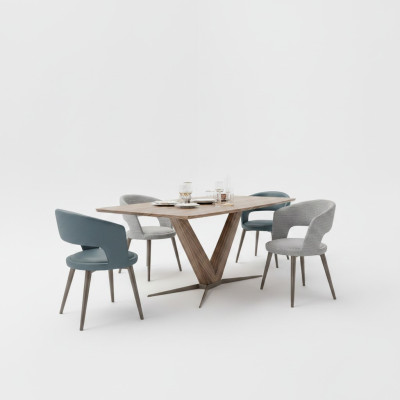 Esszimmer Komplett 8tlg Stühle Set Neu Esstisch Sideboard Design Vitrine