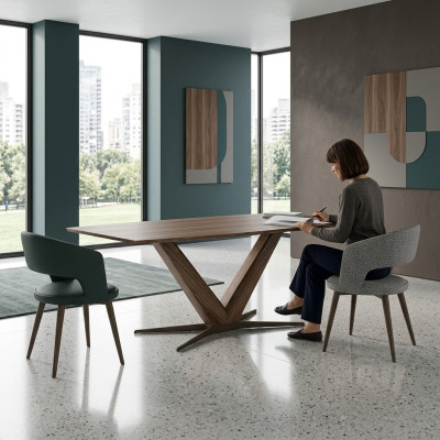 Komplett Set Esszimmer Esstisch 4x Stühle Design Luxus Tisch Einrichtung