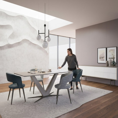 Esszimmer Design Komplett Esstisch Design Einrichtung Sideboard Set Stühle 4x