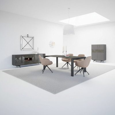 Luxus Esszimmer Essgruppe Esstisch 4x Stühle Design Modern Einrichtung Neu