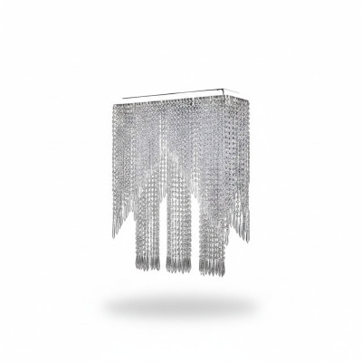 Kronleuchter Pendelleuchte glänzendes Chrome neu Wohnzimmer Kronleuchter