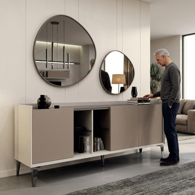 Sideboard ins Wohnzimmer modern luxuriös neu Möbel color grau Kommode