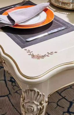 Esszimmer set Möbel für Ihr Interieur perlweiße klassische Möbel aus 8tlg
