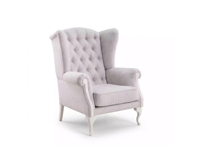Sessel Sitz Einsitzer Design weiß Polster Wohnzimmer Möbel Fernseh Lehnstuhl