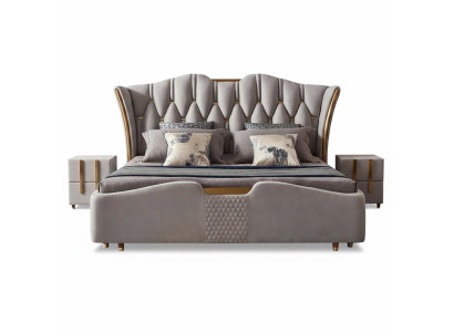 Chesterfield Bett Polster Design Luxus Doppel Hotel Betten Luxus Hotel Neu