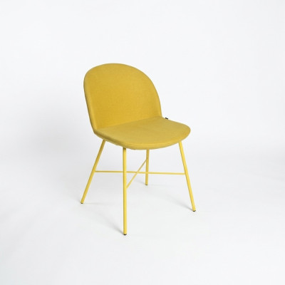Gelber Designer Esszimmer Stuhl Wohnzimmer Möbel Armlehnen Lux Stühle