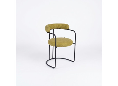 Designer Grüner Polsterstuhl Wohnzimmer Stühle Einsitzer Stilvolle Möbel