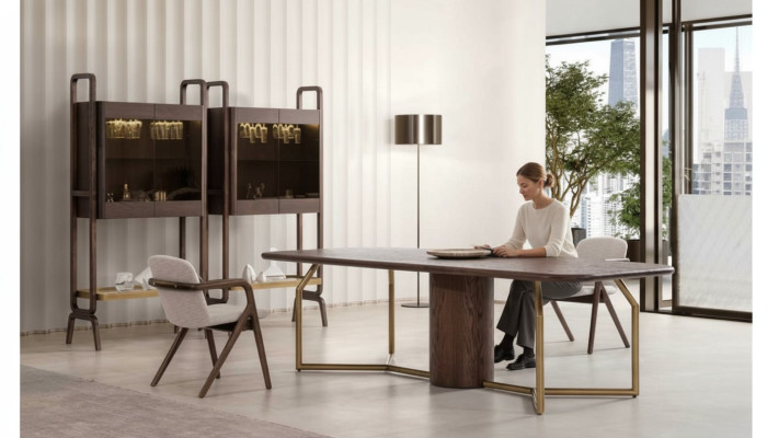 Luxus Villen Möbel Essgarnitur Esszimmer Komplett Tisch 4x Stuhl Anrichte 7tlg