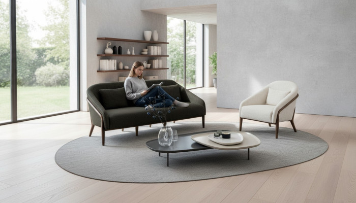 Luxus Wohnzimmer Set Sofa Sessel Modernen Design 3+1 Sitzer Möbel Neu