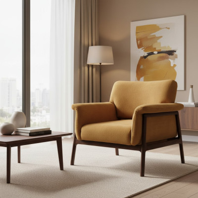 Sessel Für Wohnzımmer Luxus Moderne Design Hoz mit Textil Lounge Club