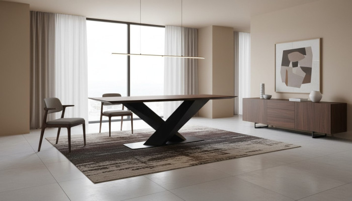 Esstisch Braun Esszimmer Tische Modern Luxus Tisch Elegantes Design