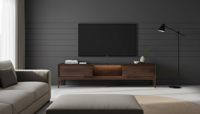 Luxus Wohnzimmer Braun Möbel Wohnwand TV-Ständer neu Modern
