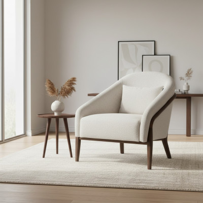 Sessel Polster Sitzer Modern Design Grau Lounge Luxus Wohnzimmer