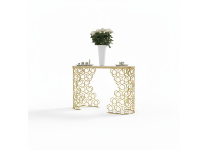 Luxus Konsole Design Konsolen Tisch Möbel Sideboard Einrichtung Gold