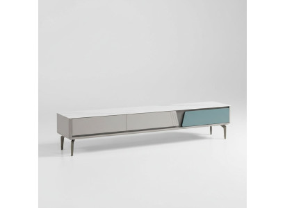 Grau Wohnzimmerschrank Sideboard rtv TV Schrank Lowboard TV Möbel Neu