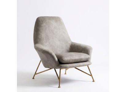 Sessel Design Luxus Textil Polster Garnitur Wohnzimmer Grau Einrichtung