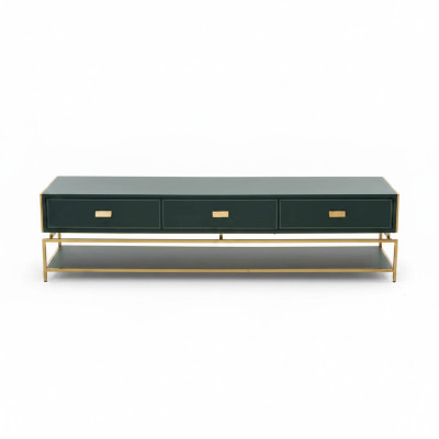 Modernes Lowboard Luxus TV-Ständer Wohnzimmermöbel Grün rtv tv Möbel