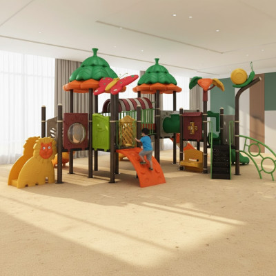 Spielplatz Outdoor Dschungel Typ Kunststoffeturm Spielbereich für Kinder