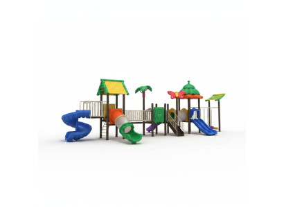 Spielplatz im Garten Spielplatz aus Kunststoff Dschungelspielplatz