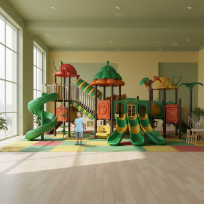 Spielplatz aus Kunststoff Kinderanimation Aktivitäten Freien Kinder Spielplätze
