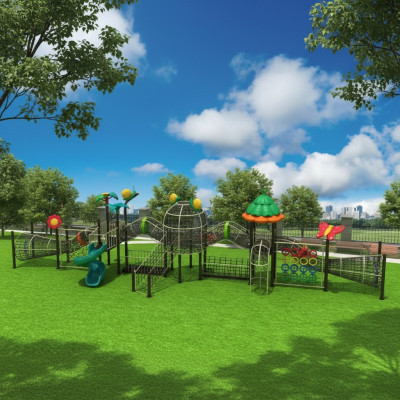 Spielplatz aus Kunststoff Freien Kletterwand Outdoor Sportplatz Spielfplätze