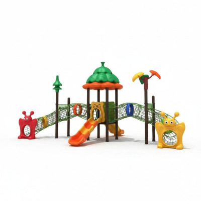 Spielplatz für Kinder mit Rutschen Outdoor Unterhaltung Kinder Spielplätze