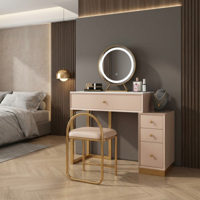 Designer Schmink Tisch Schlafzimmer Konsolen Tisch Spiegel Luxus Neu
