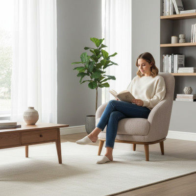 Sessel Polster Sitzer Design Couch Relax Stoff Design Sessel Club Lounge