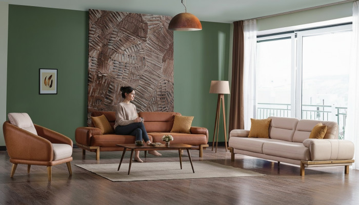Sofagarnitur 3+3+1 Sitzer Möbel Luxus Set Sofagarnitur Modern Set 3tlg