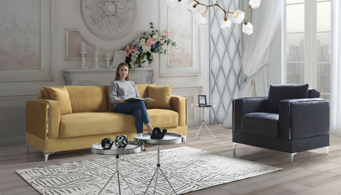 Sofagarnitur 3+1 Sitzer Modern Relax Sessel Modern Stil 2tlg Luxus Neu Wohnzimmer Neu