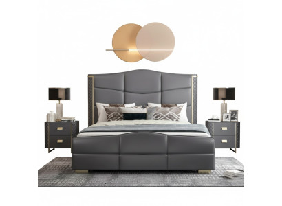 Doppel Design Bett Modernes Hotel Luxus Schlaf Zimmer Möbel Bettrahmen