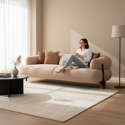 Sofa 3 Sitzer Design Sofas Polster Couchen Leder Relax Sitz Möbel Modern Relax Neu