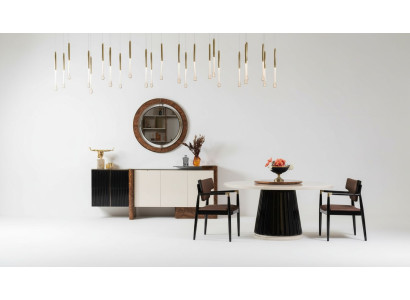 Esszimmer Set 4x Stühle Esstisch Set Esszimmer Designer Holz Stühle Garnitur