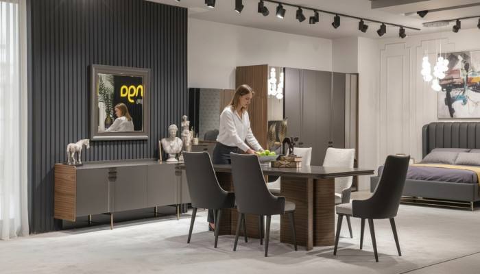 Luxus Esszimmer Set Esstisch 6x Stühle Sideboard Essgruppen Essgarnitur 8 tlg