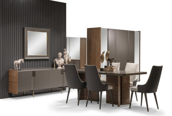 Luxus Esszimmer Set Esstisch 6x Stühle Sideboard Essgruppen Essgarnitur 8 tlg