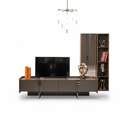 Wohnwänd tv Wand Holz Modern Regal Wohnzimmer Möbel Schrank rtv Mit Wandschrank