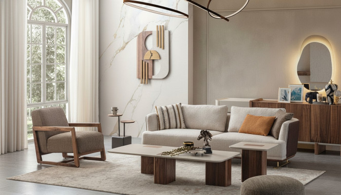 Luxus Sofagarnitur Set Wohnzimmer Sofagarnitur 3+1 Couchtisch Beistelltisch