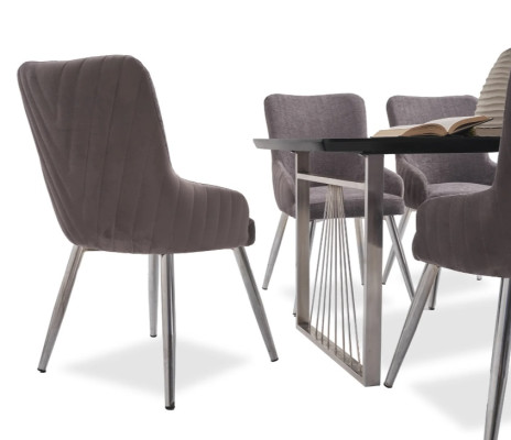 Modern 6x Stühle Polsterstuhl Luxus Sessel Beige Stuhl Lehnstuhl Esszimmer