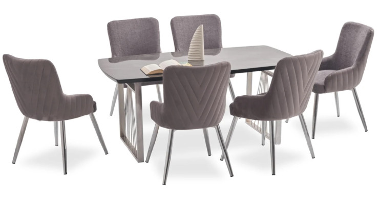 Modern Schwarz Luxus Esstisch Küchentisch Rechteckiger Esszimmertisch Tisch Neu