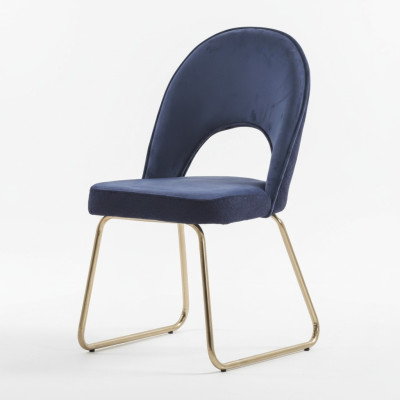 Esszimmer Blau 6x Stühle Holz Luxus Sessel Wohnzimmer Möbel 6tlg. Neu