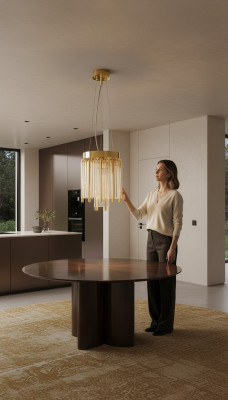 Kronleuchter Stil Moderner neu Anhänger Deckenleuchte Wohnzimmer Glas