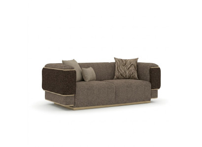 Wohnzimmer Sofa Zweisitzer Luxus Einrichtung Polster Textil Design Polstermöbel