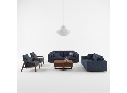 Wohnzimmer Modern Stoffsofa Zweisitzer Sofa Couch Luxus Design Einrichtung
