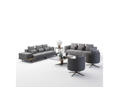 Design Sofagarnitur 2x Sofa Dreisitzer Set Sessel Couch Modern Luxus Neu Polster