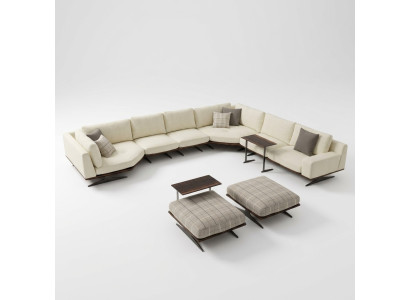 Luxus Koplett Ecksofa L Form Sofas Luxus 2x Beistelltisch 2x Hocker Garnitur Neu
