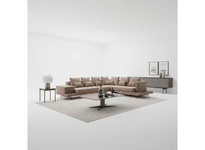 Wohnzimmer Ecksofa L-Form Designer Luxus Garnitur Einrichtung Couchtisch Neu