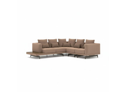 Polstermöbel Ecksofa L-Form Sofa Couch Polster Textil Luxus Einrichtung