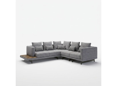 Neu Luxus Garnitur Textil Polstersofa L-Form Möbel Wohnzimmer Couchtisch